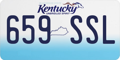 KY license plate 659SSL