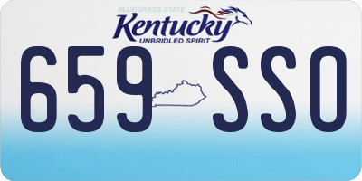 KY license plate 659SSO