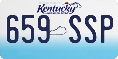 KY license plate 659SSP