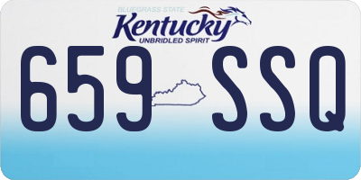 KY license plate 659SSQ