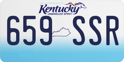 KY license plate 659SSR