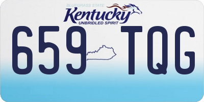 KY license plate 659TQG
