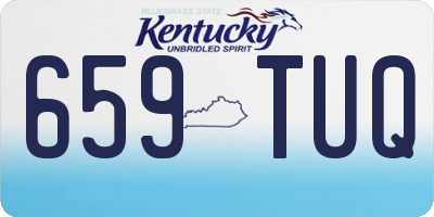 KY license plate 659TUQ