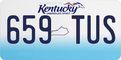 KY license plate 659TUS