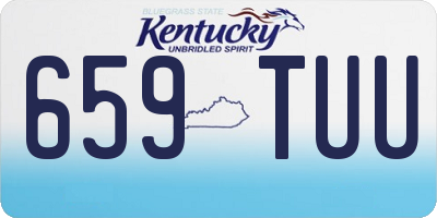 KY license plate 659TUU