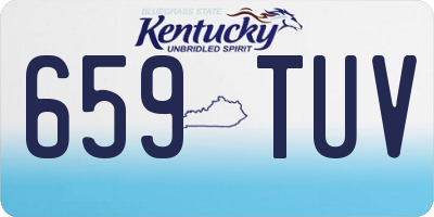 KY license plate 659TUV
