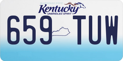 KY license plate 659TUW