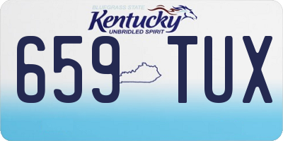 KY license plate 659TUX