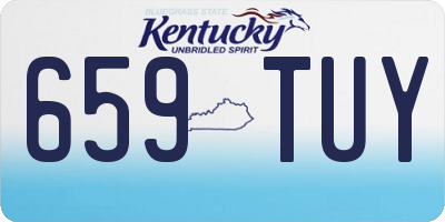 KY license plate 659TUY