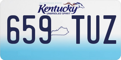 KY license plate 659TUZ