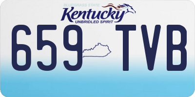 KY license plate 659TVB