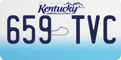 KY license plate 659TVC