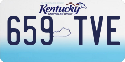 KY license plate 659TVE