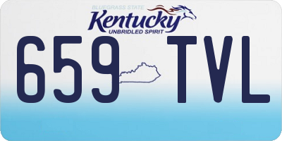 KY license plate 659TVL