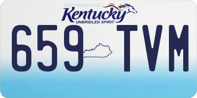 KY license plate 659TVM