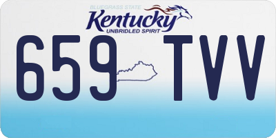 KY license plate 659TVV