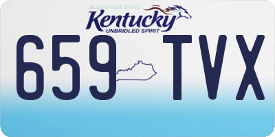 KY license plate 659TVX