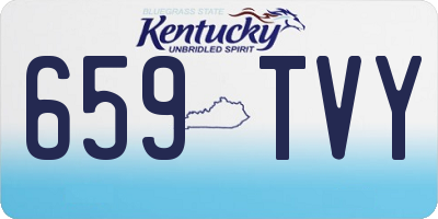 KY license plate 659TVY