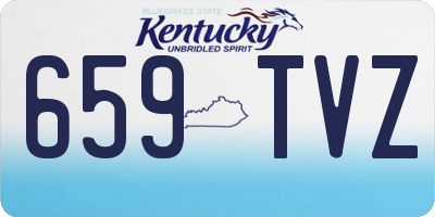 KY license plate 659TVZ