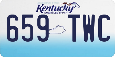 KY license plate 659TWC