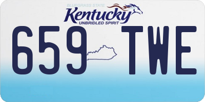 KY license plate 659TWE