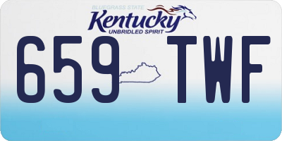 KY license plate 659TWF