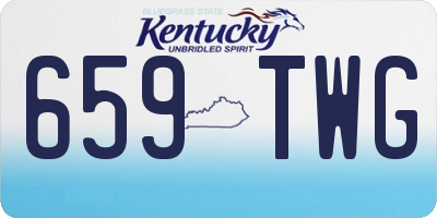 KY license plate 659TWG