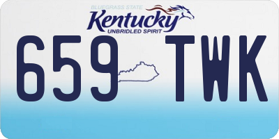 KY license plate 659TWK