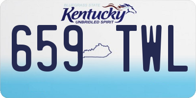 KY license plate 659TWL