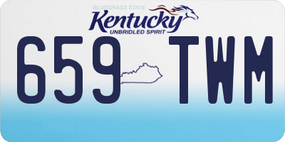 KY license plate 659TWM