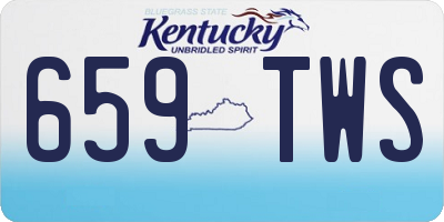 KY license plate 659TWS