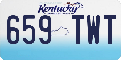 KY license plate 659TWT