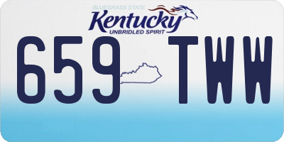KY license plate 659TWW