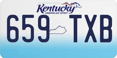 KY license plate 659TXB