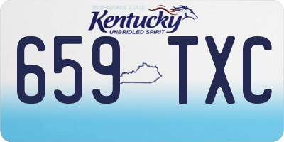 KY license plate 659TXC