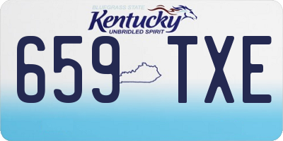 KY license plate 659TXE