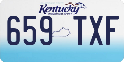 KY license plate 659TXF