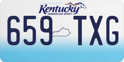KY license plate 659TXG