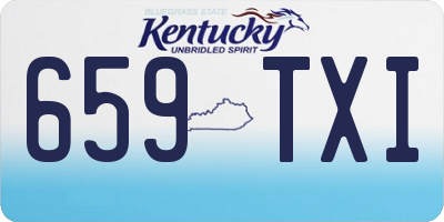 KY license plate 659TXI