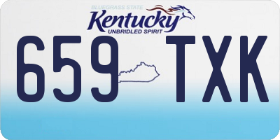 KY license plate 659TXK