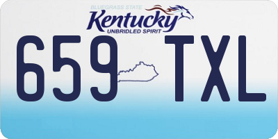 KY license plate 659TXL