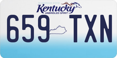KY license plate 659TXN