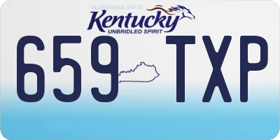 KY license plate 659TXP