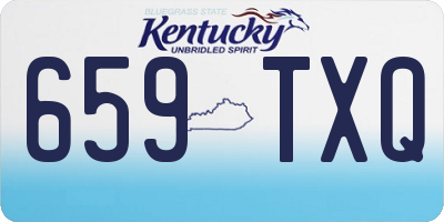 KY license plate 659TXQ