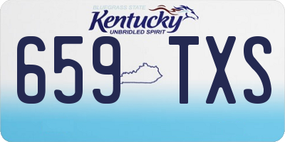 KY license plate 659TXS