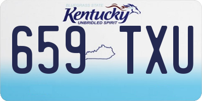 KY license plate 659TXU