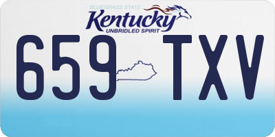 KY license plate 659TXV