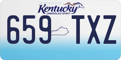 KY license plate 659TXZ