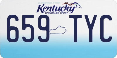 KY license plate 659TYC