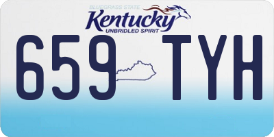 KY license plate 659TYH